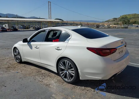 2021 Infiniti Q50 Sensory z USA, uszkodzony, nr VIN JN1EV7CPXMM701526